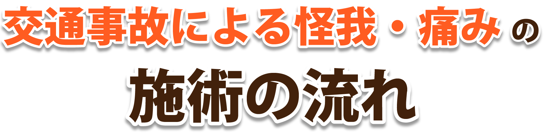 交通事故による怪我・痛みの施術の流れ