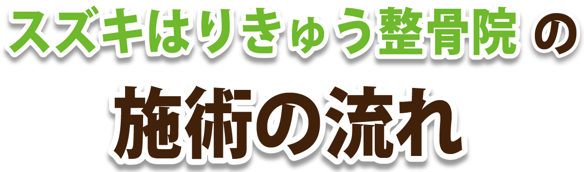 スズキはりきゅう整骨院の施術の流れ